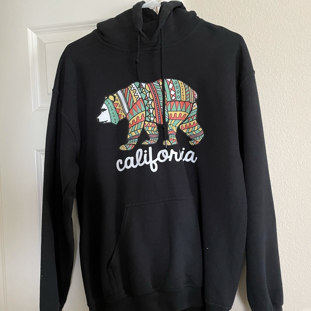 Bowery Supply Co California Republic Black Hoodie